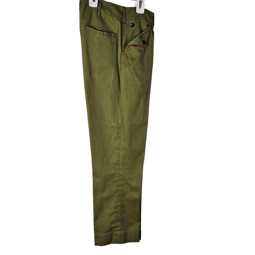 Vintage 1970s Boy Scout green uniform slacks pants
